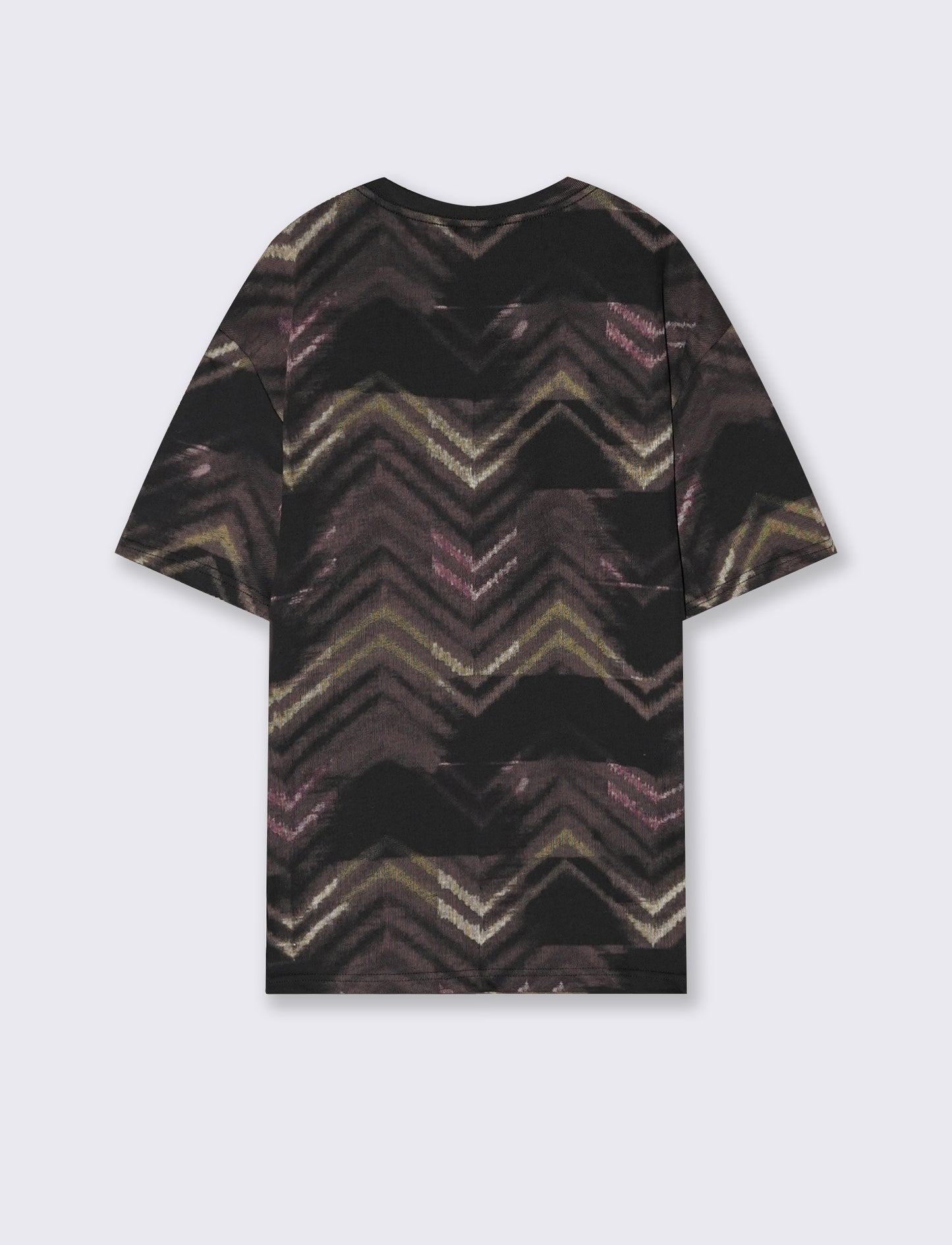 T-shirt girocollo in tessuto stampato - var 1