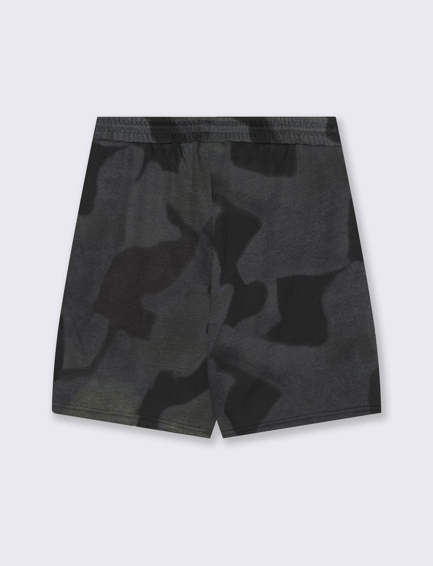Bermuda in tessuto stampato con vita jogger - var 2