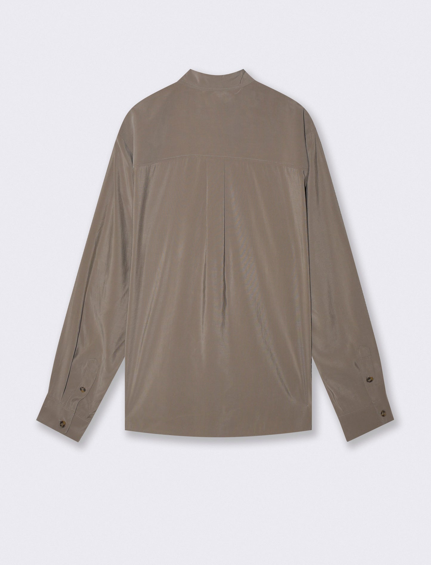 CAMICIA DA SET IN MISTO VISCOSA - Verde salvia