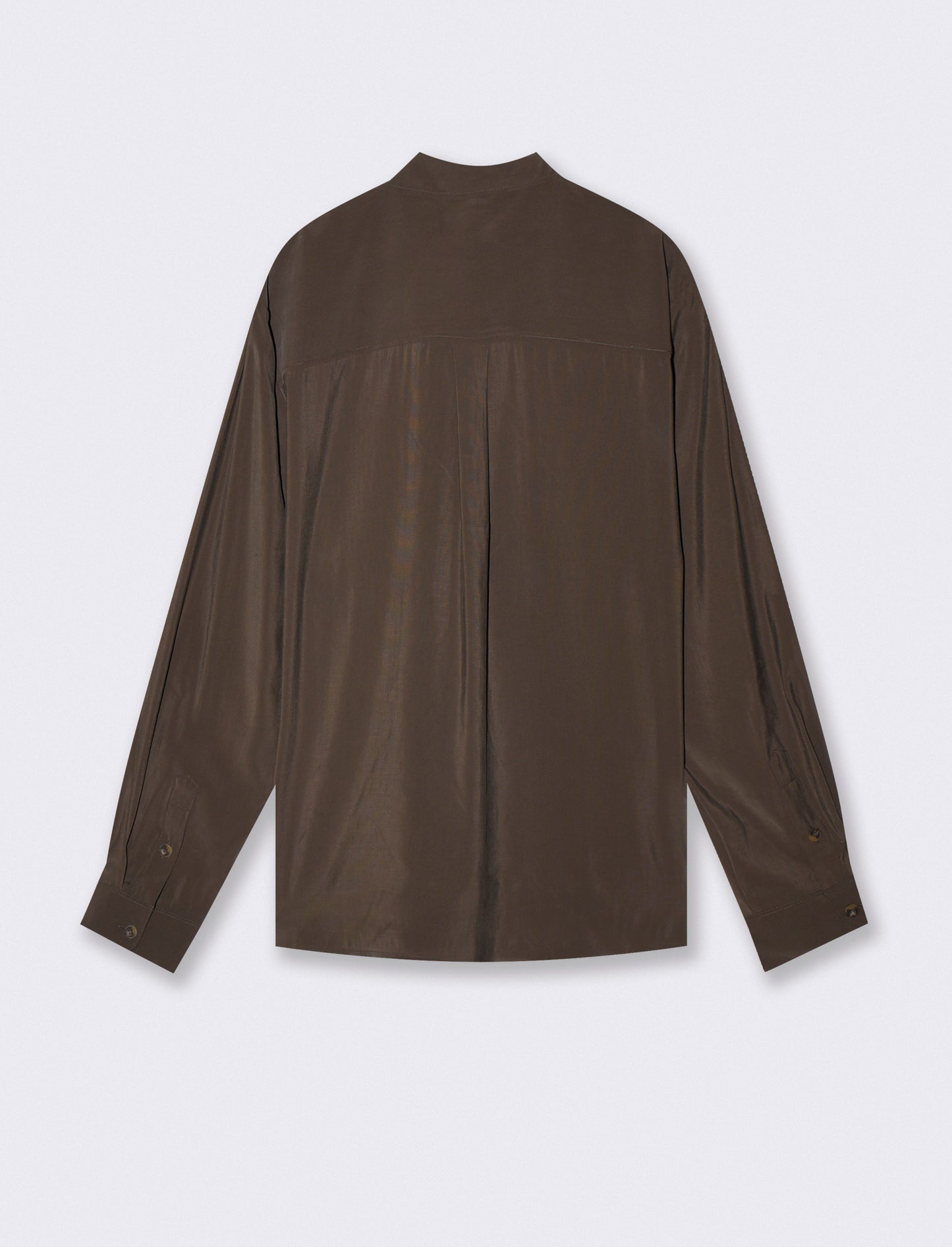 CAMICIA DA SET IN MISTO VISCOSA - Moro