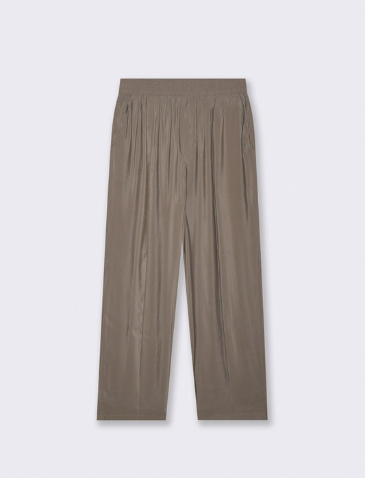 Pantaloni jogger in misto viscosa - Verde salvia