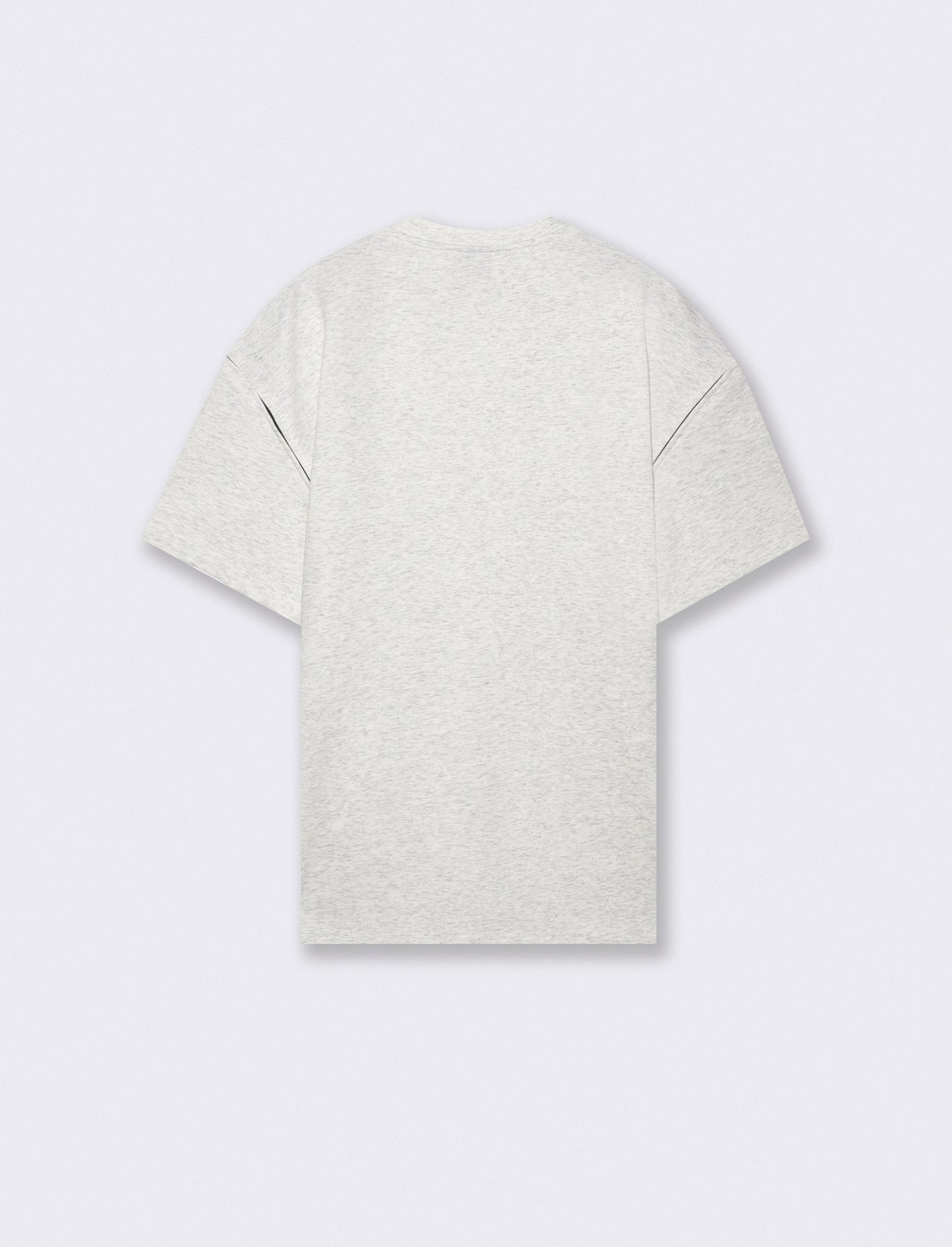 Felpa manica corta interlock misto cotone - Grigio mel.