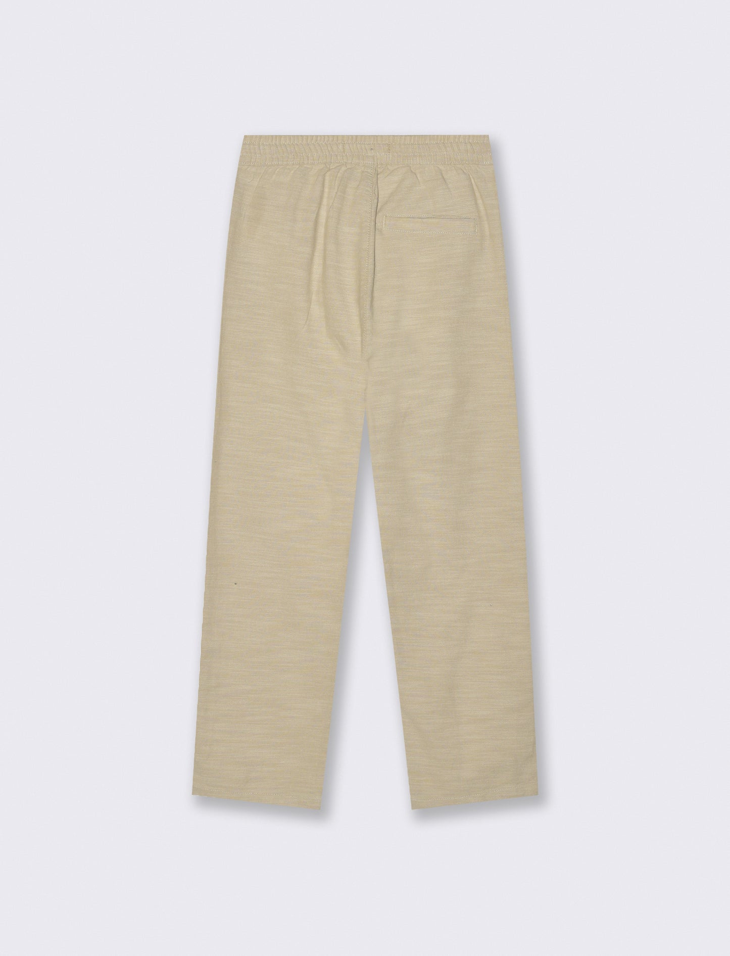 Adjustable Length Cotton Pants - Beige