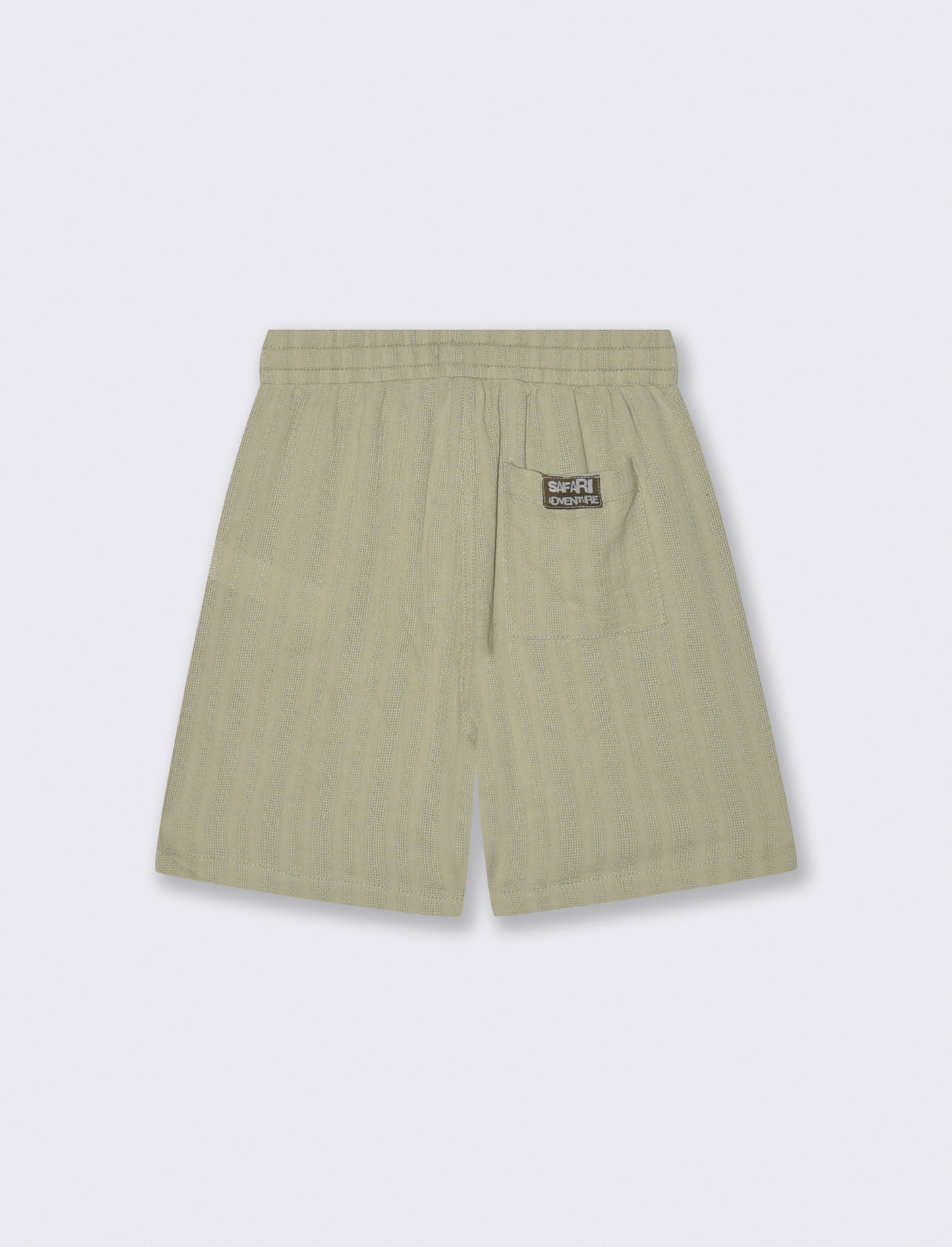 Bermuda elasticizzati con lacci e tasche - Verde