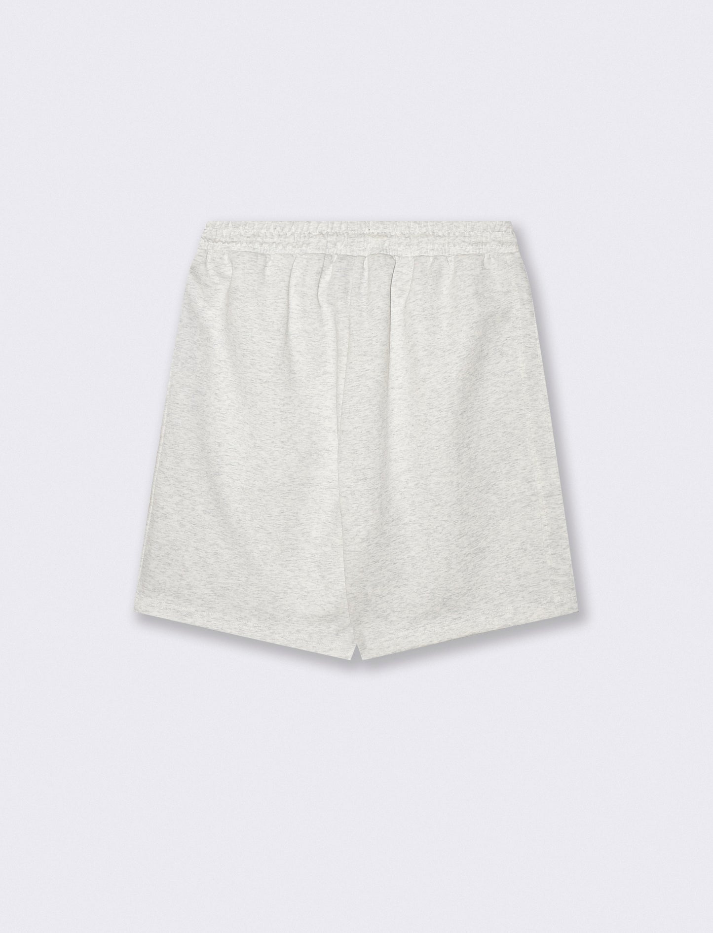 Bermuda jogger in mixed cotton interlock - Grey
