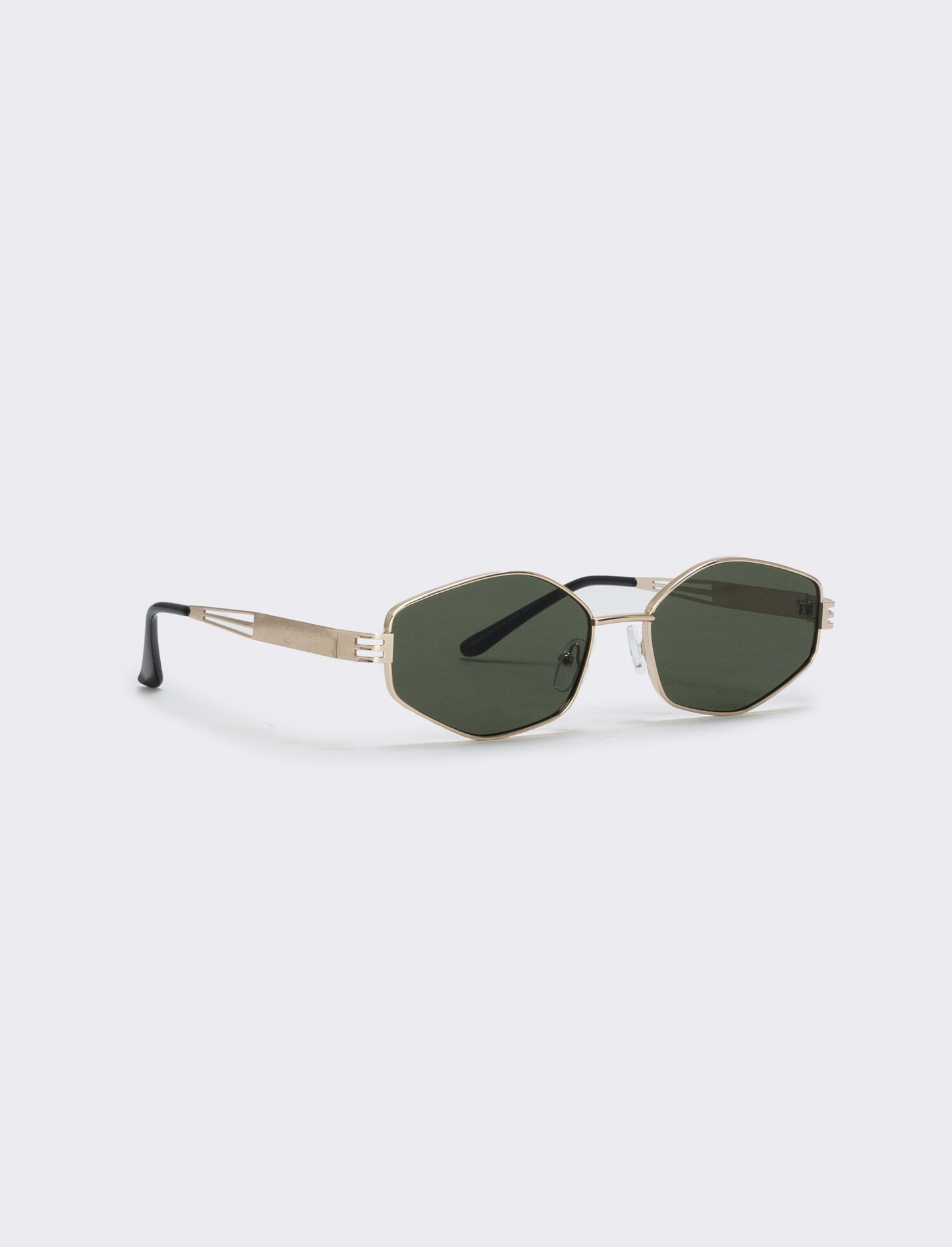 Square Metal Sunglasses - Green