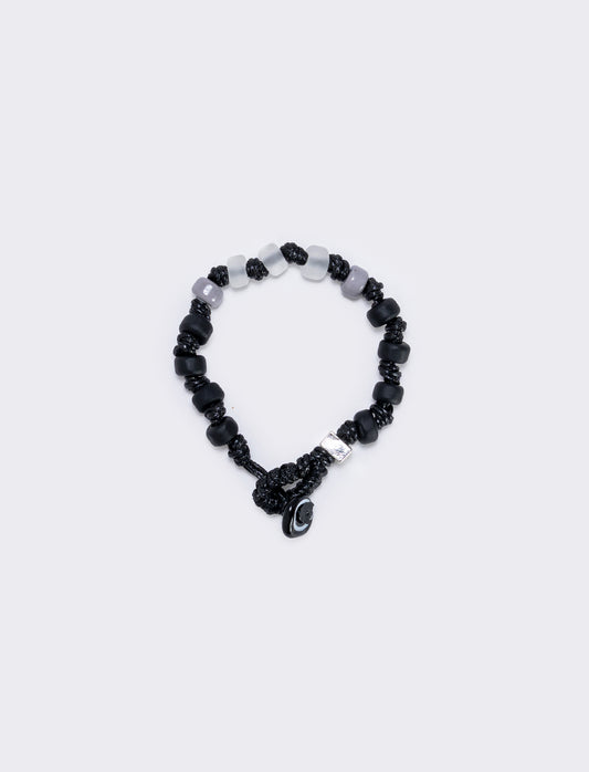 Colorful Elegant Fabric Bracelet - Black