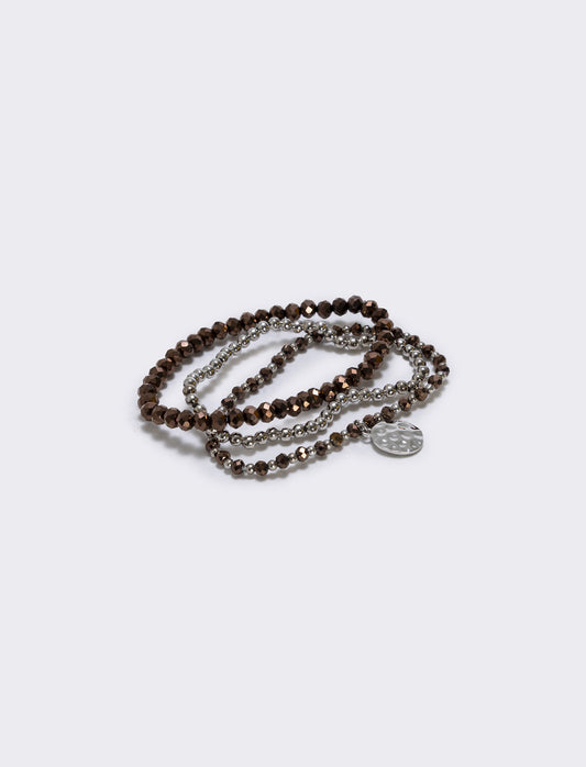 Bracciale tre fili con medaglina - Bronzo