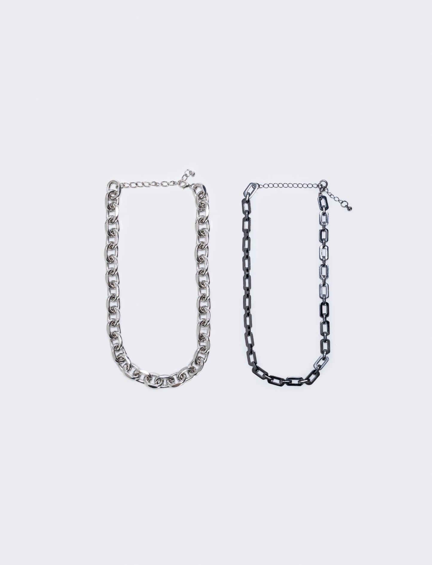 2 Collane varie catene - canna di fucile