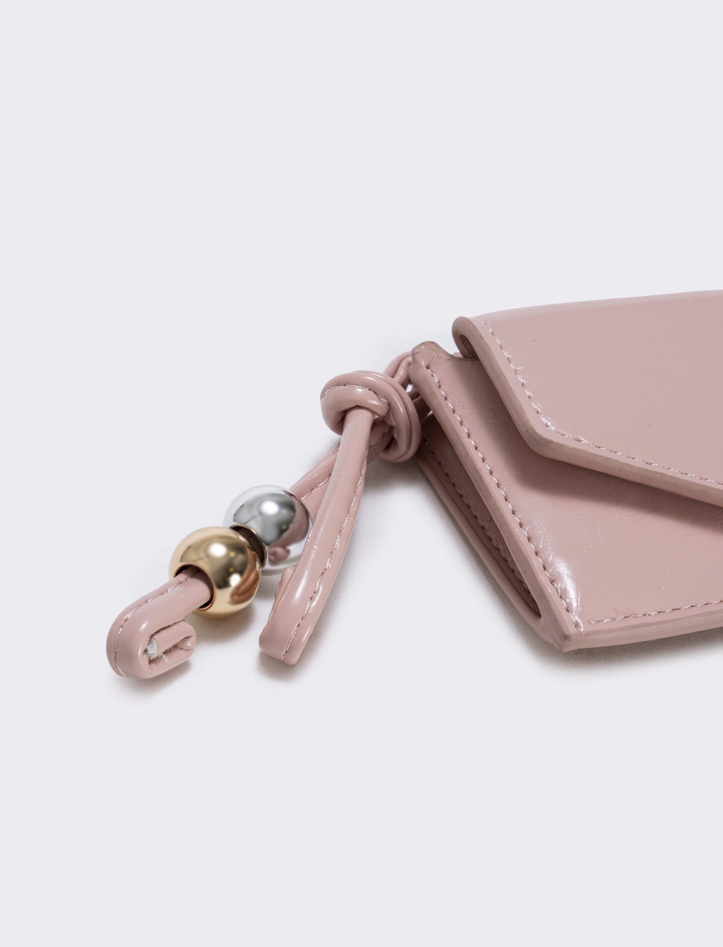Portamonete lucido con taschina per lei - Rosa