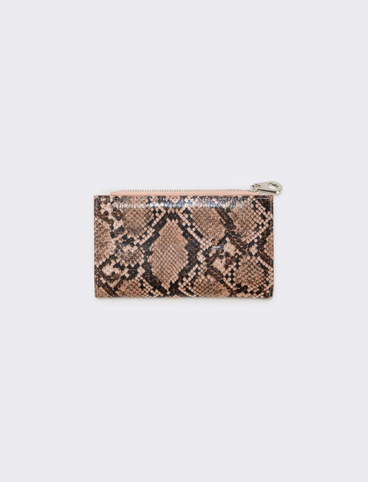 Elegant python print wallet - Pink