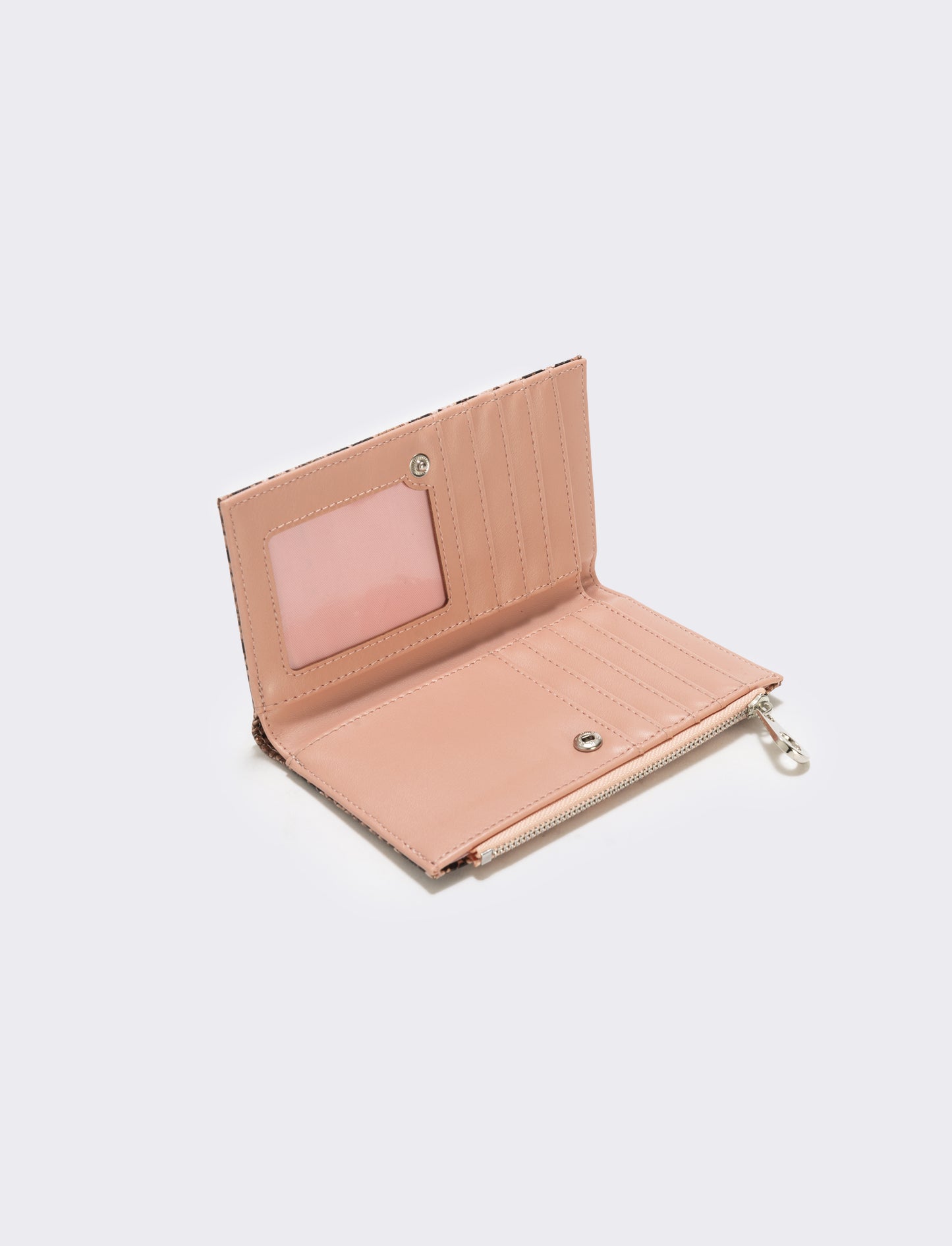 Elegant python print wallet - Pink