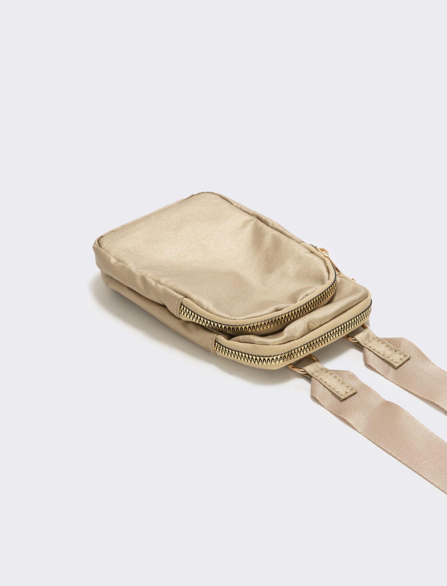 Portacellulare doppia tasca con tracolla - Oro