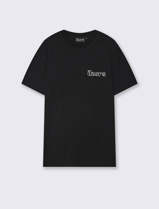 T-shirt The Doors con stampa esclusiva - Nero