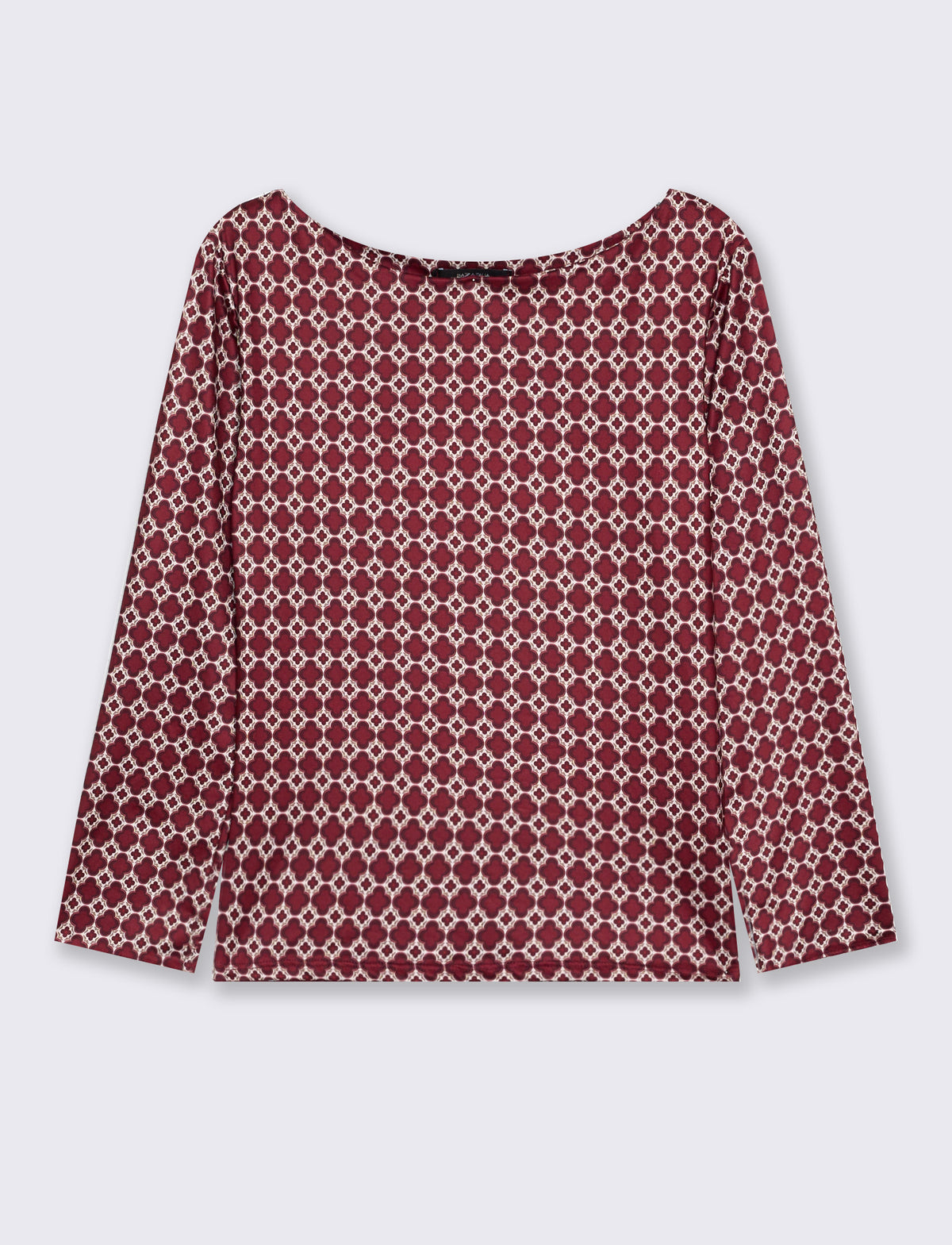 Printed long sleeve top - Red
