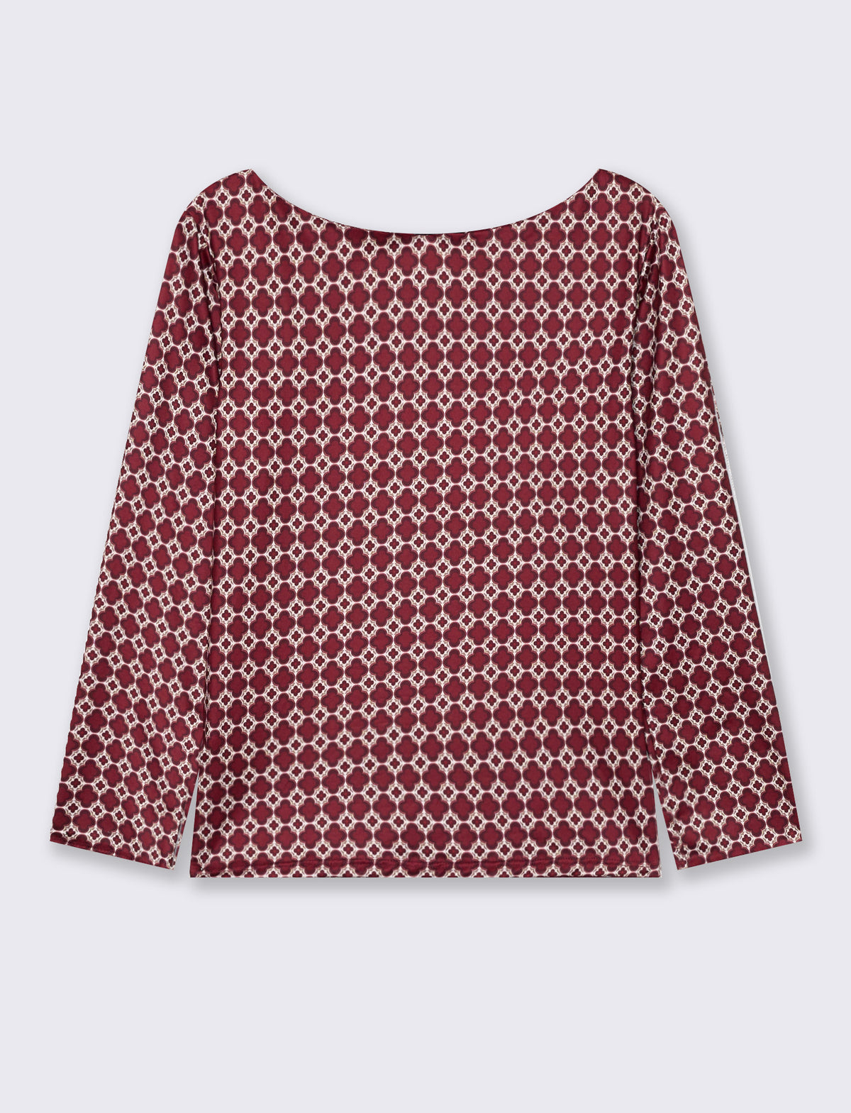 Printed long sleeve top - Red