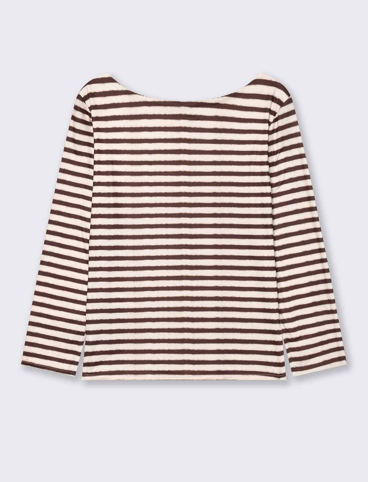 Maglia stampata a manica lunga - Bianco latte
