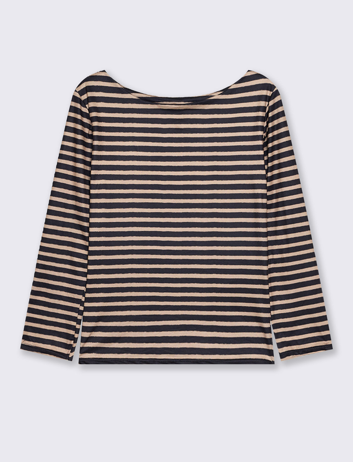 Maglia stampata a manica lunga - Nero