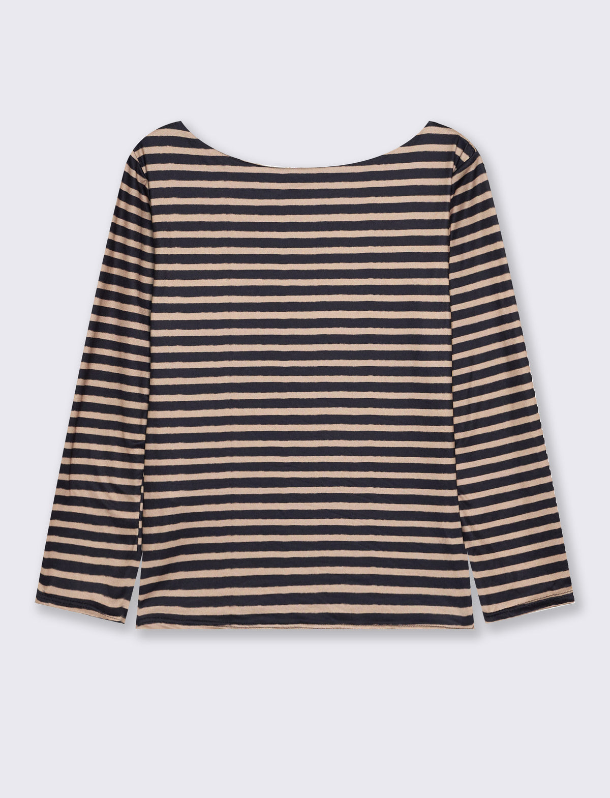 Maglia stampata a manica lunga - Nero