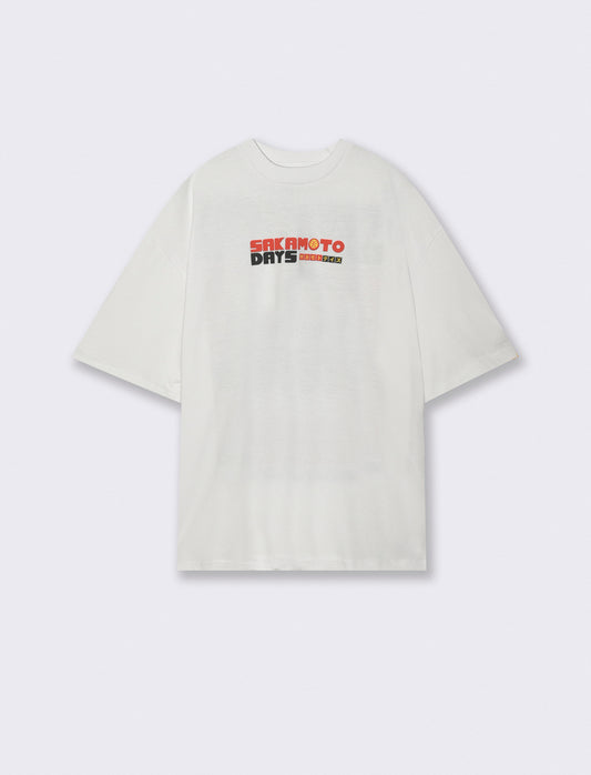 T-Shirt Sakamoto Days girocollo maniche corte - Bianco