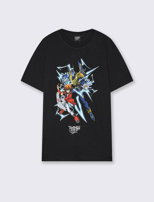 T-SHIRT STAMPA Yu-Gi-Ho! - Nero