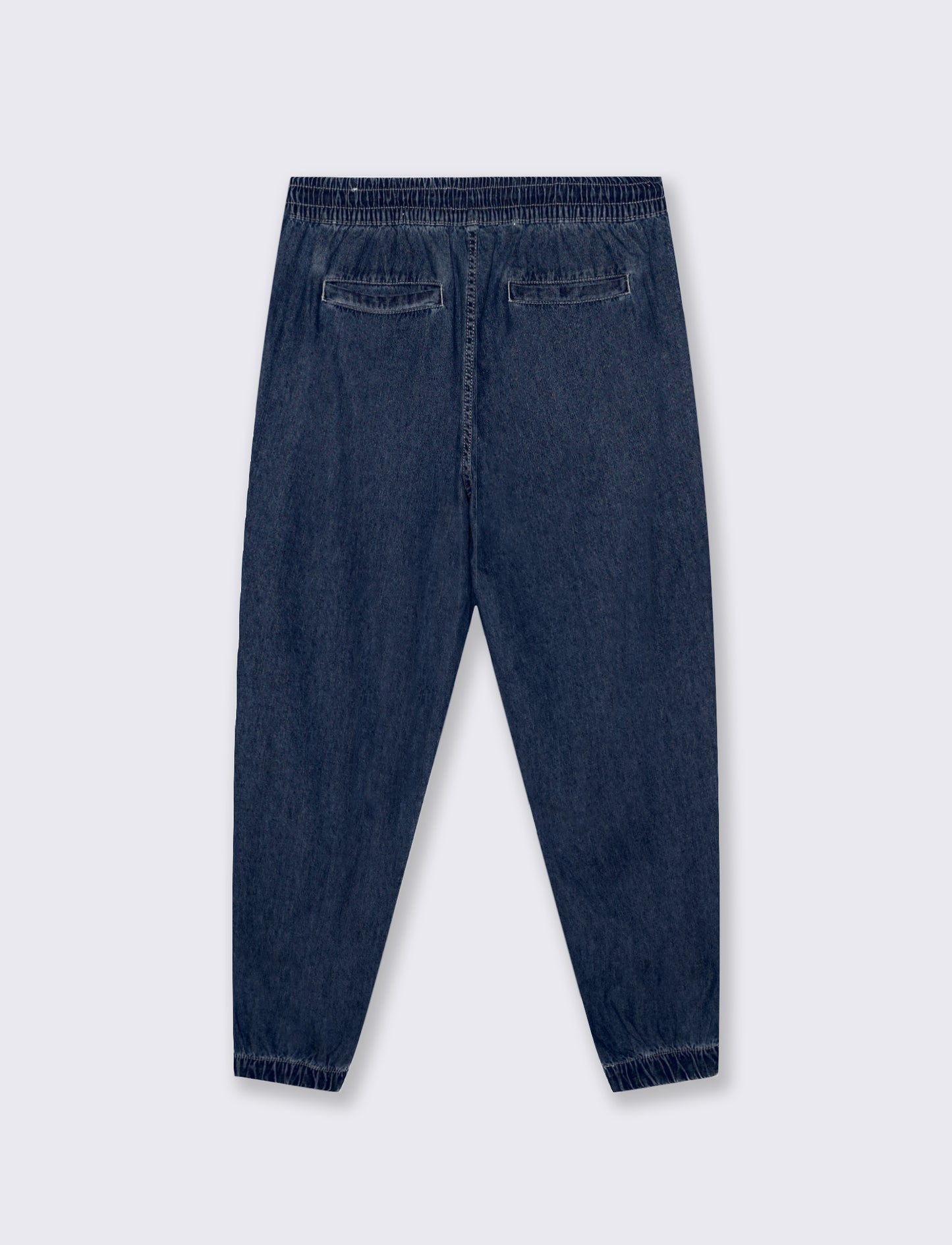 Light and Distressed Chino Jogger Jeans - Blue