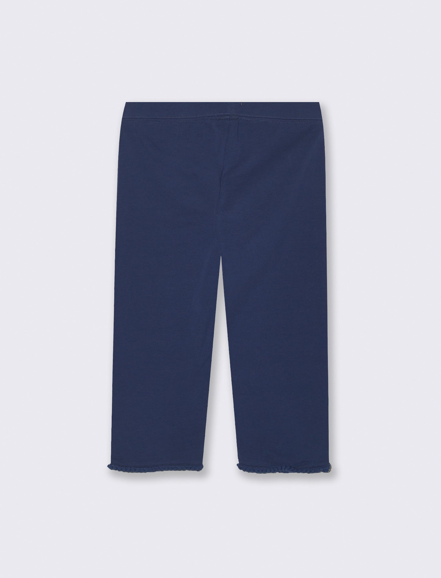 Leggings tre quarti in cotone elasticizzato - Blu