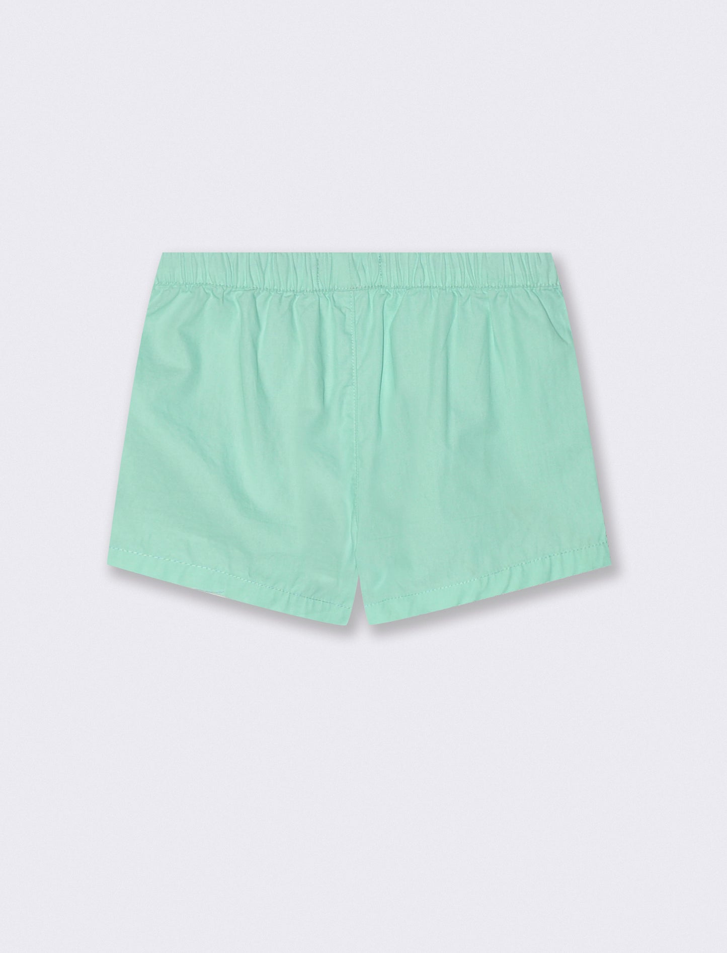 Basic poplin shorts with pockets - Green
