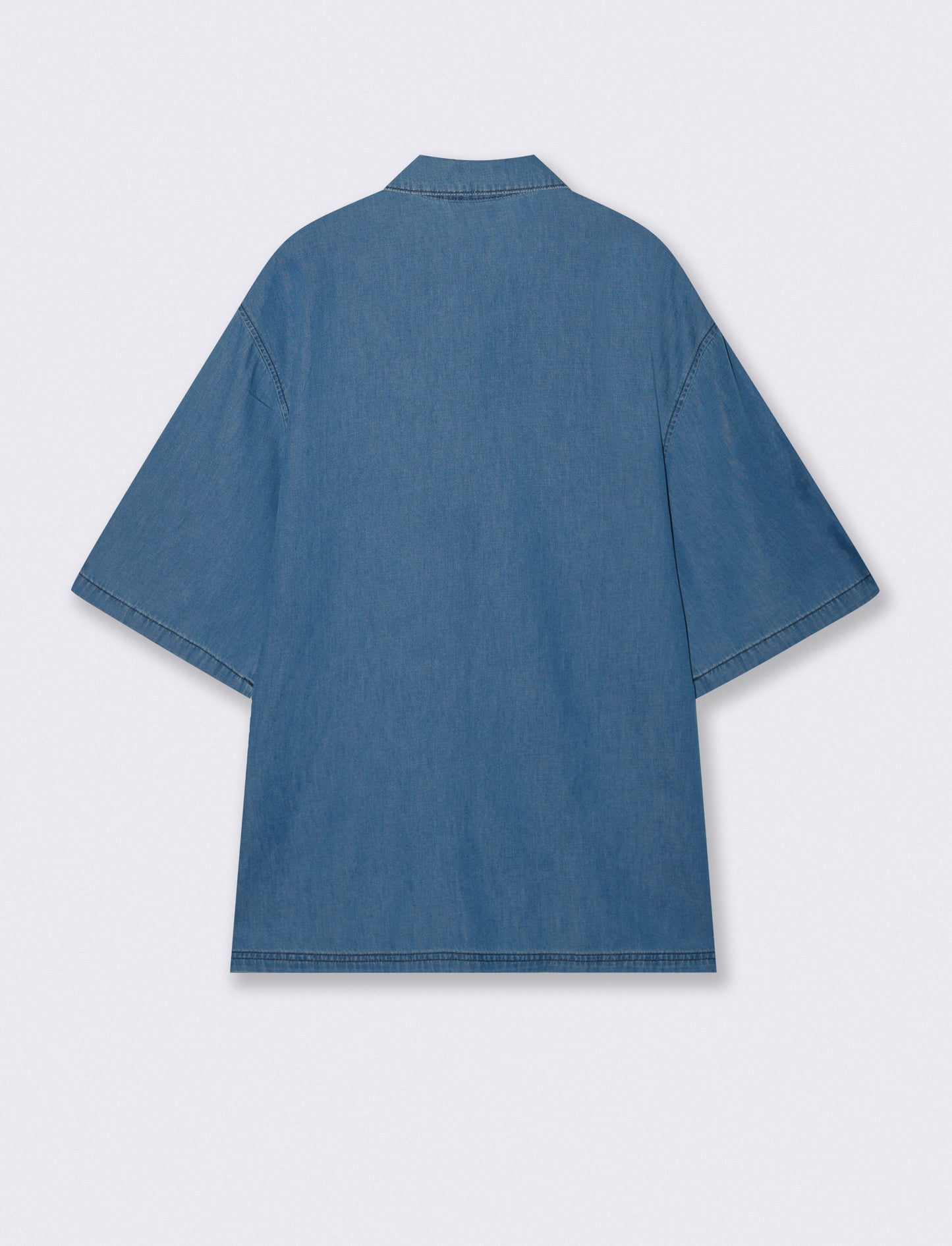 Camicia Boxy Fit in Denim Leggero - Denim