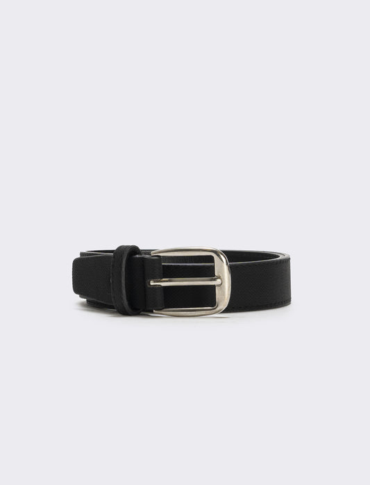 Structured waist belt elegant and versatile - Black
