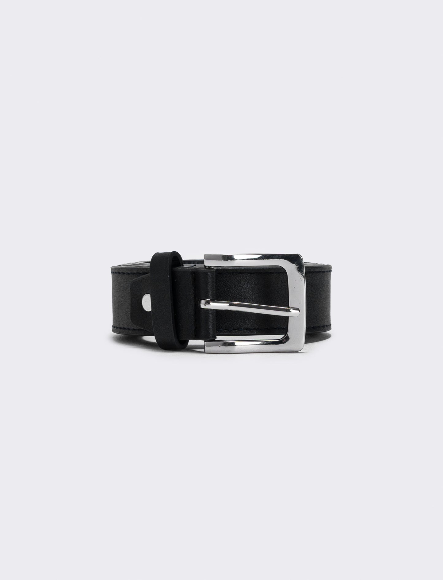 Basic men's belt elegant and versatile - Black