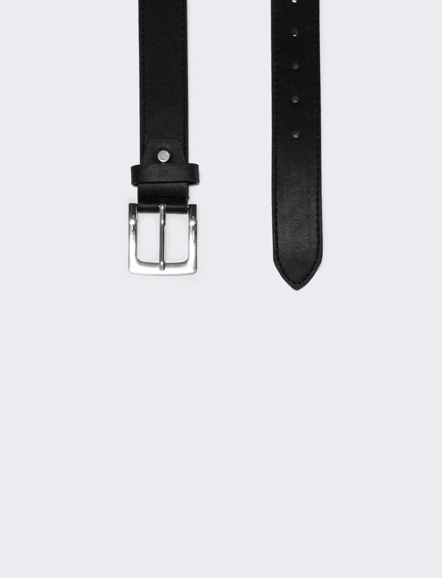 Basic men's belt elegant and versatile - Black