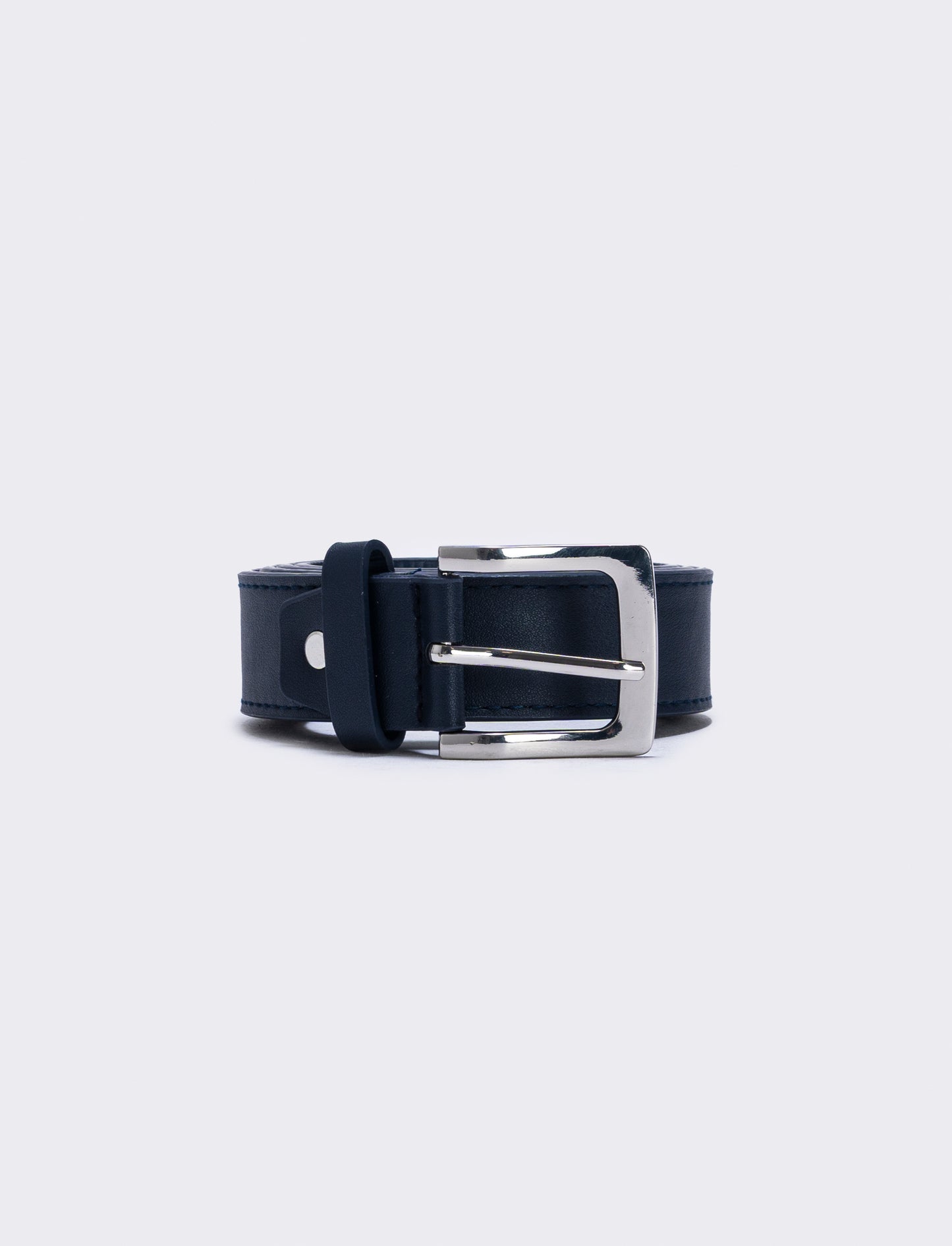 Basic men's belt elegant and versatile - Blue