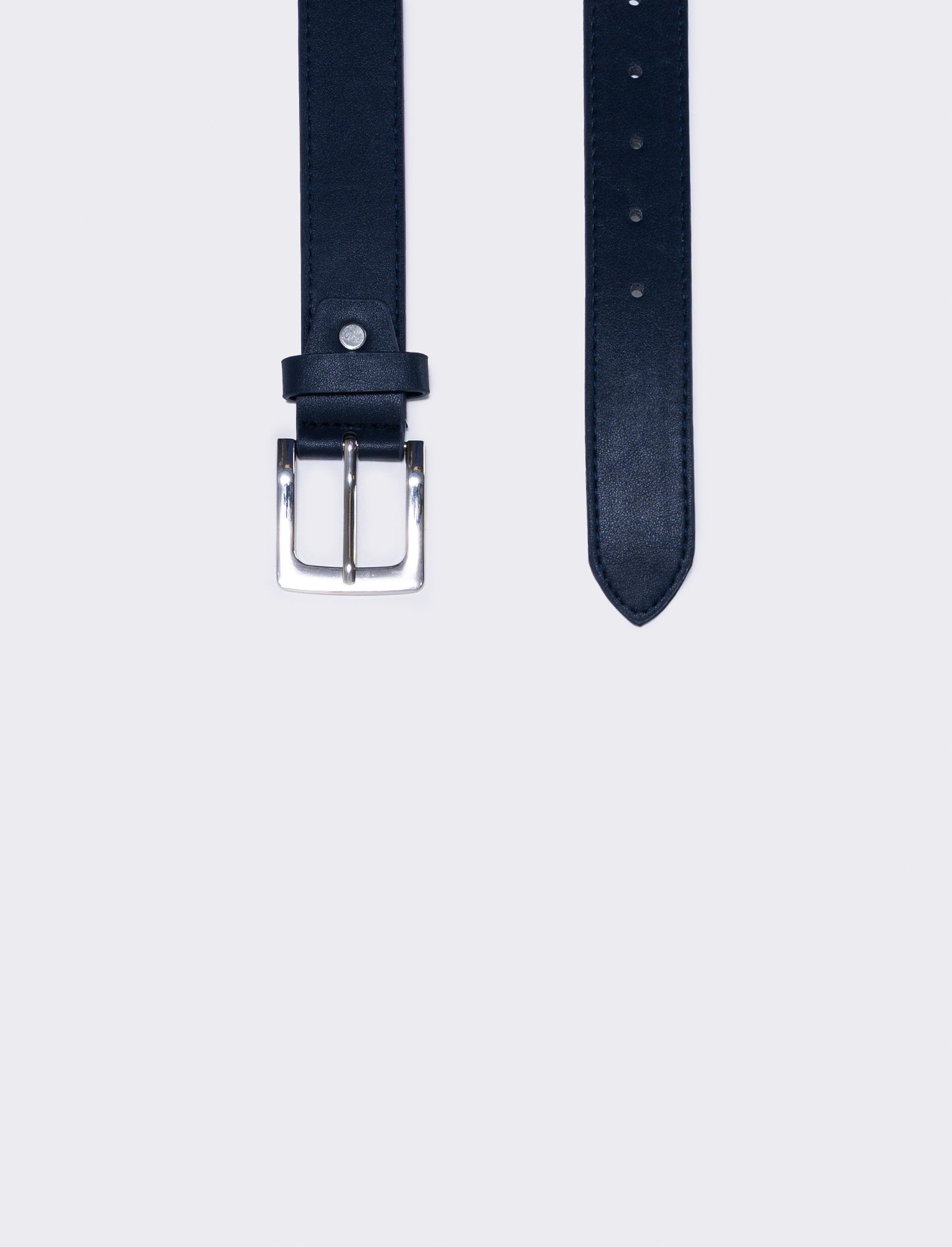 Basic men's belt elegant and versatile - Blue
