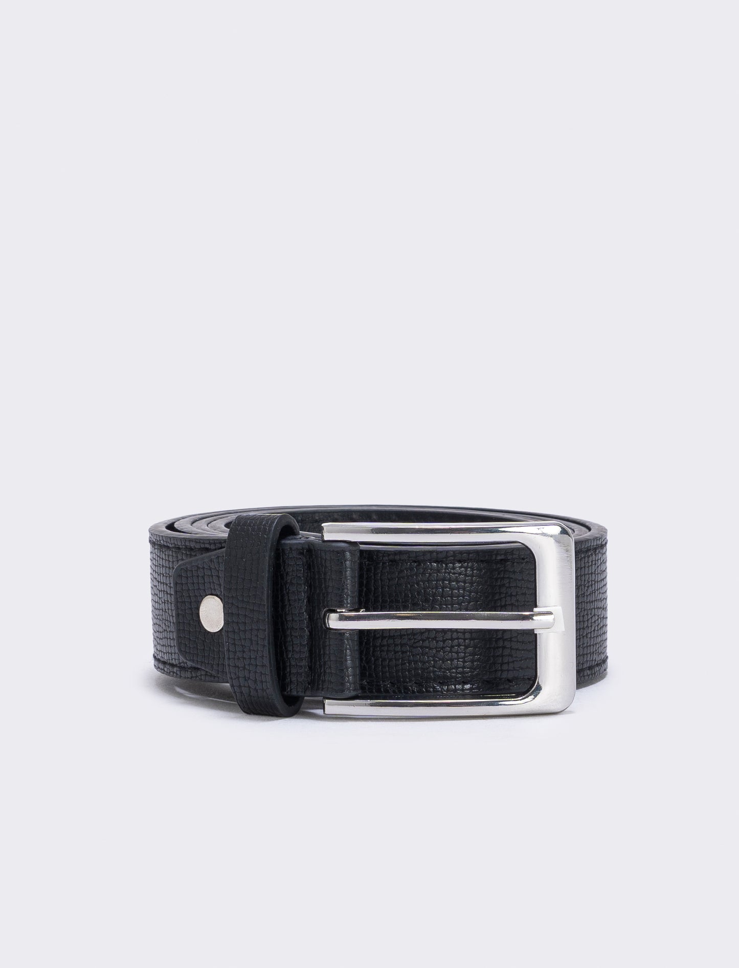 Cintura uomo fusto rigato elegante - Nero