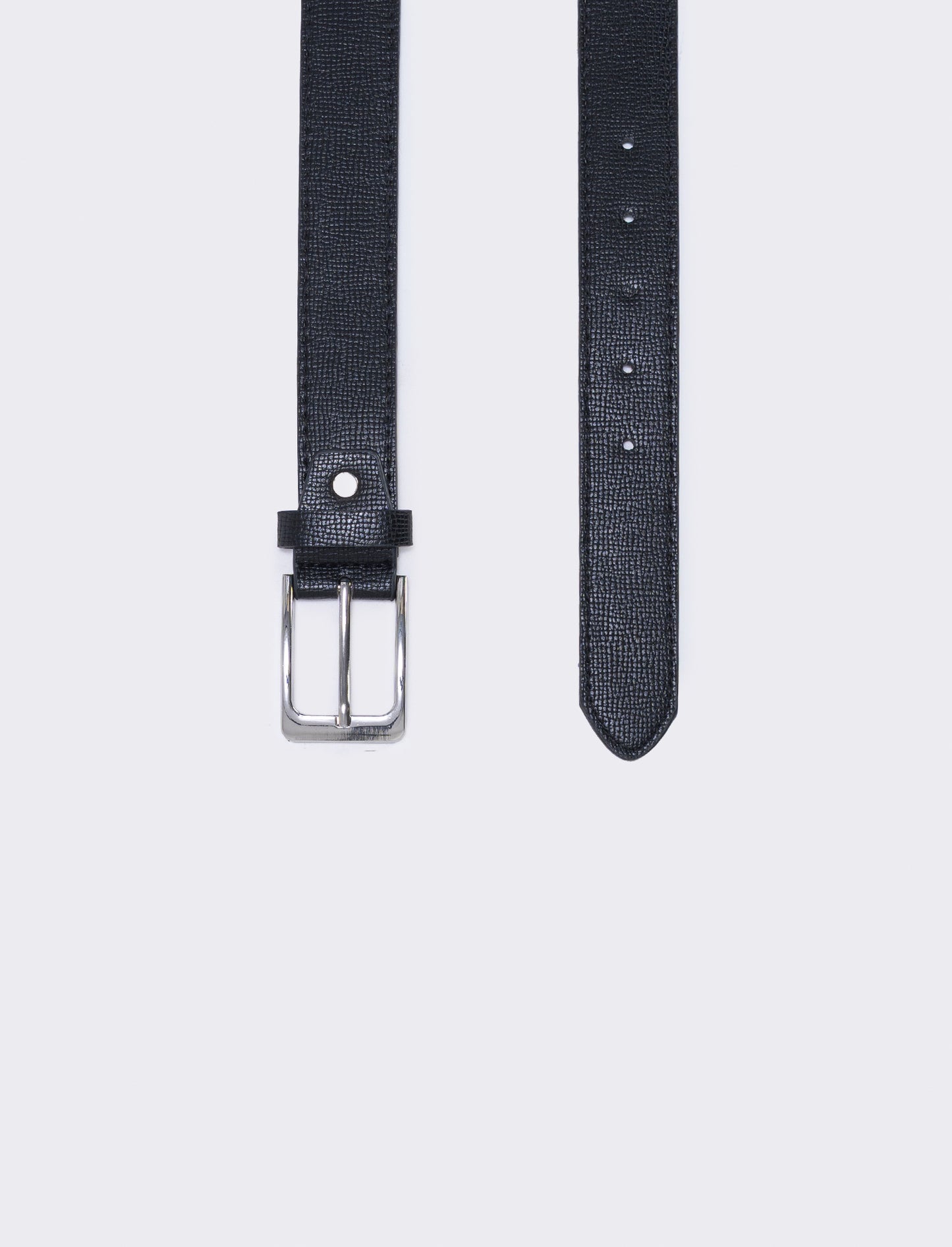 Cintura uomo fusto rigato elegante - Nero