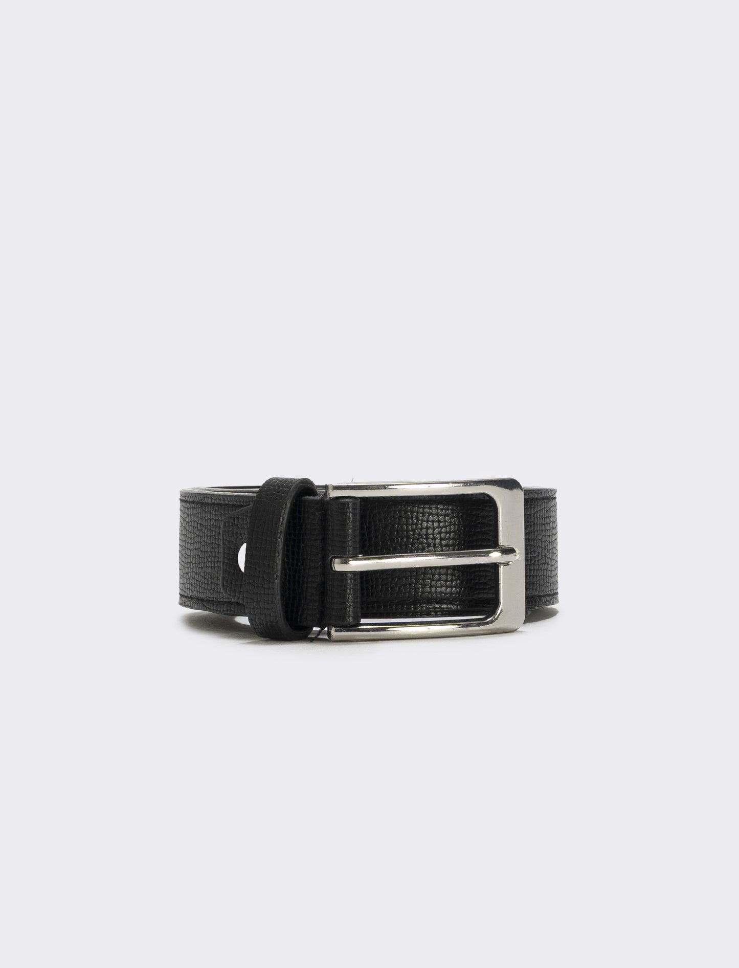 Cintura uomo fusto rigato elegante - Nero