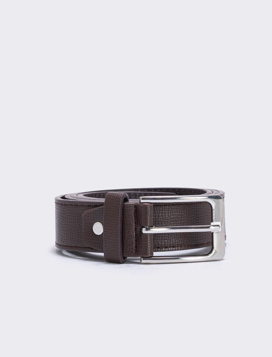 Cintura uomo fusto rigato elegante - Moro