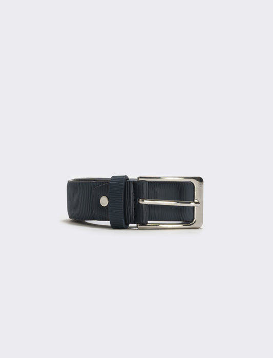 Cintura fusto rigato elegante e versatile - Blu