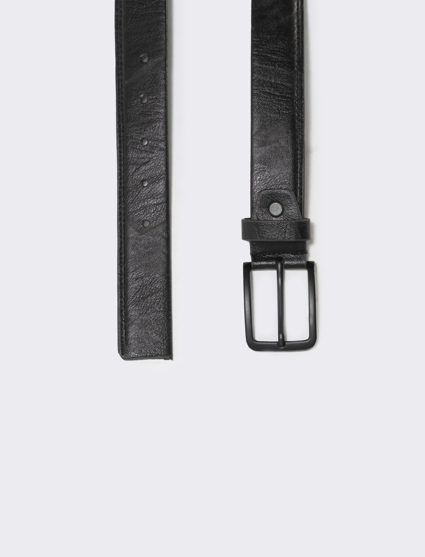 Cintura liscia uomo elegante e versatile - Nero