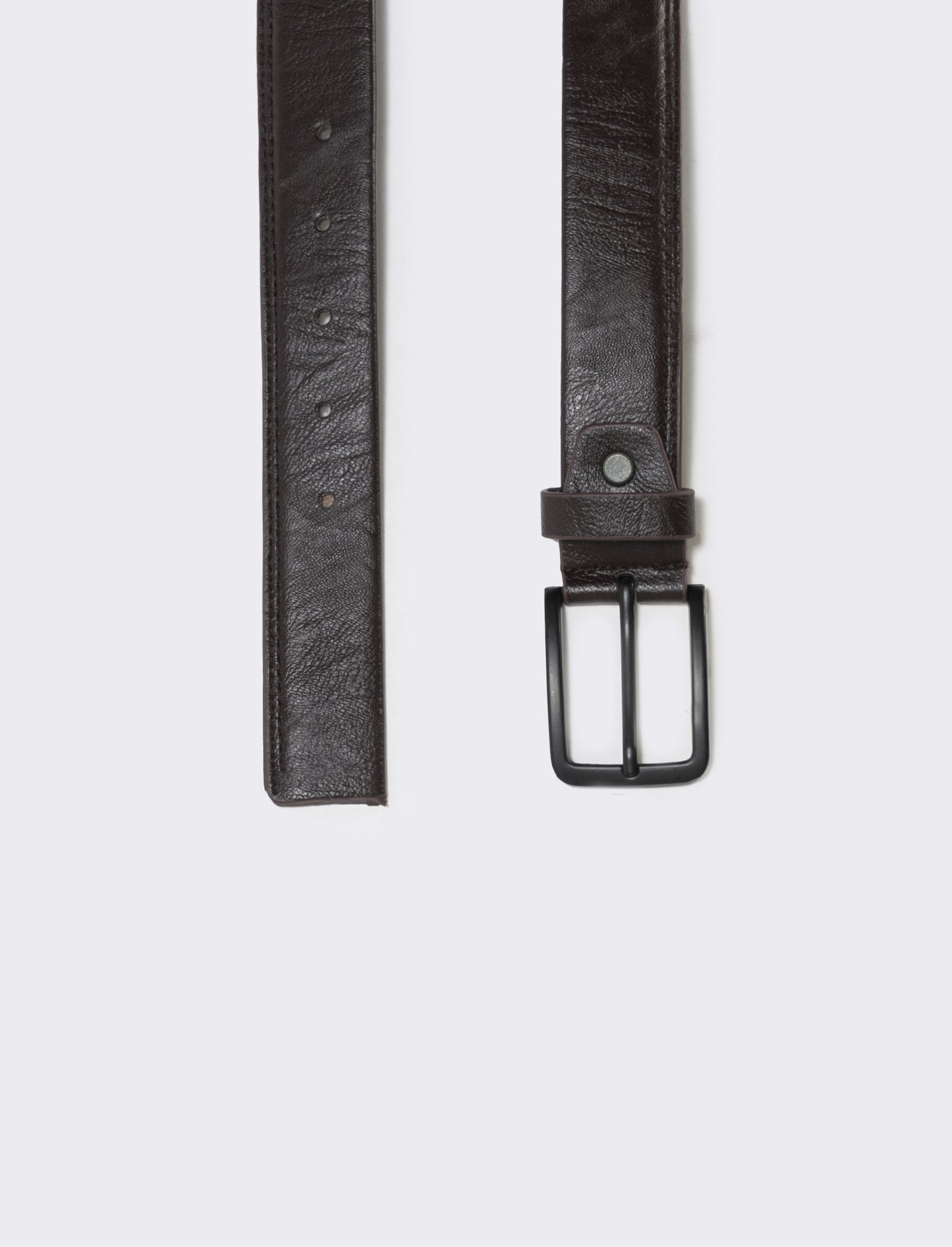 Smooth belt for men, elegant and versatile - Brown