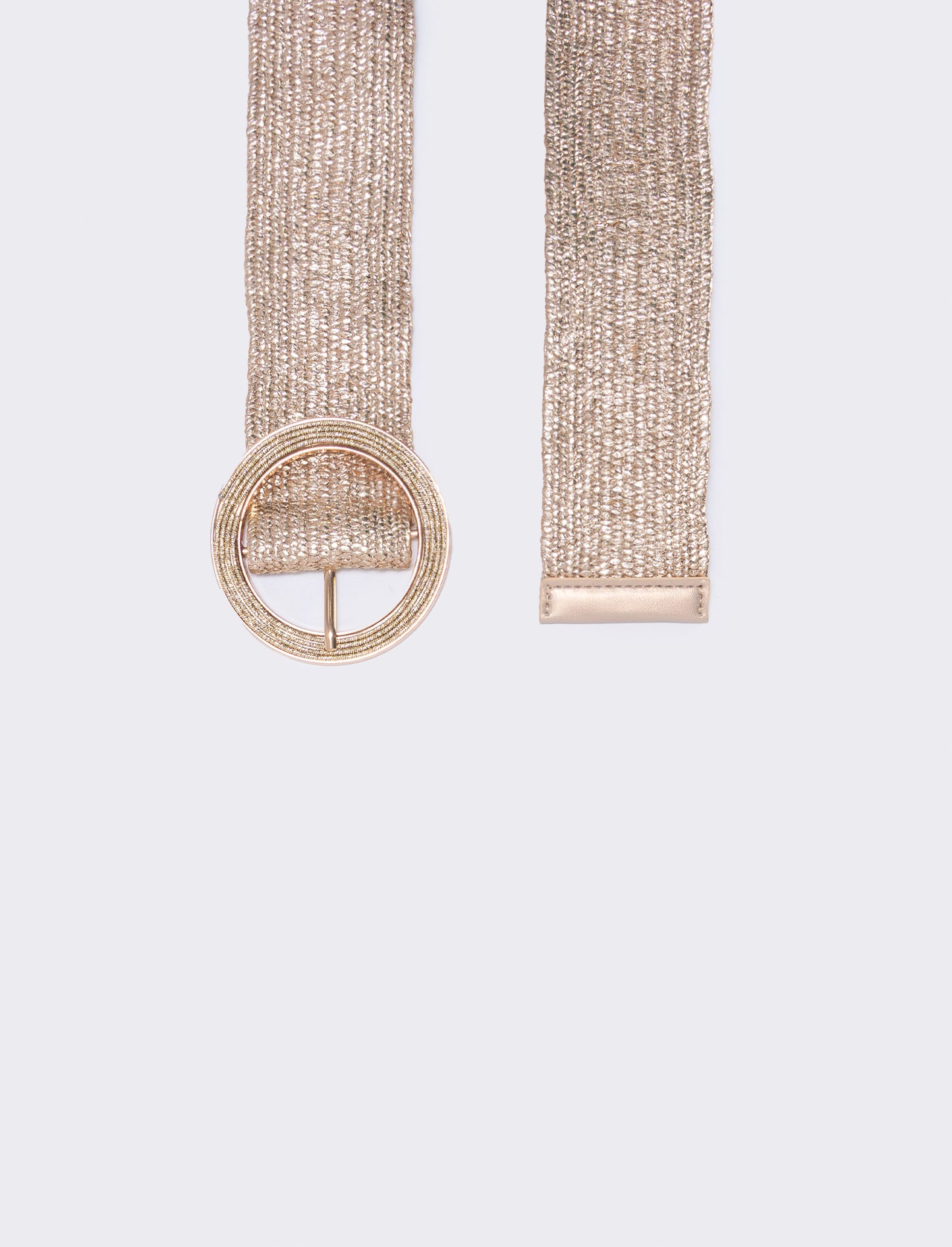 Cintura donna elastica laminata - Oro