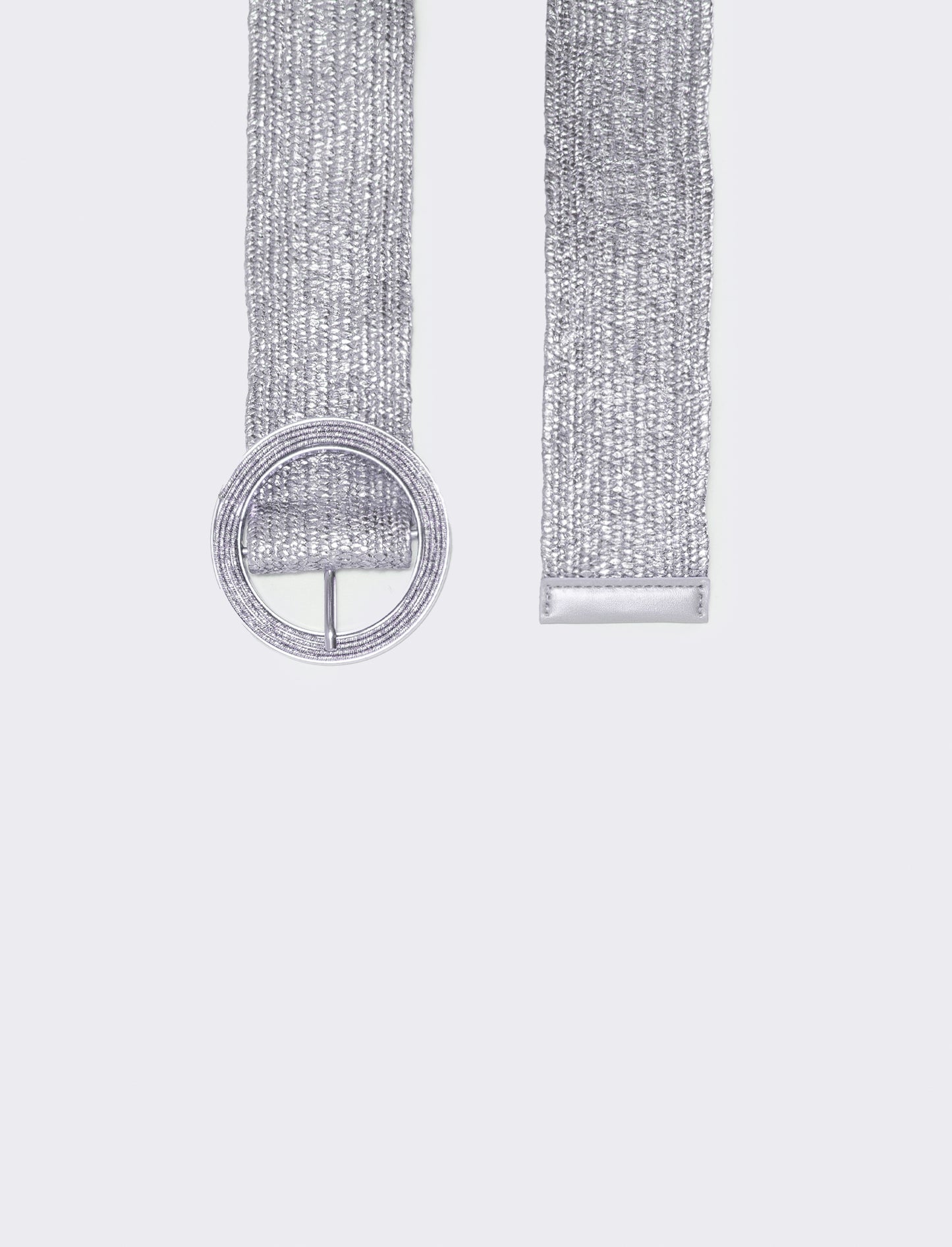Cintura donna elastica laminata - Argento