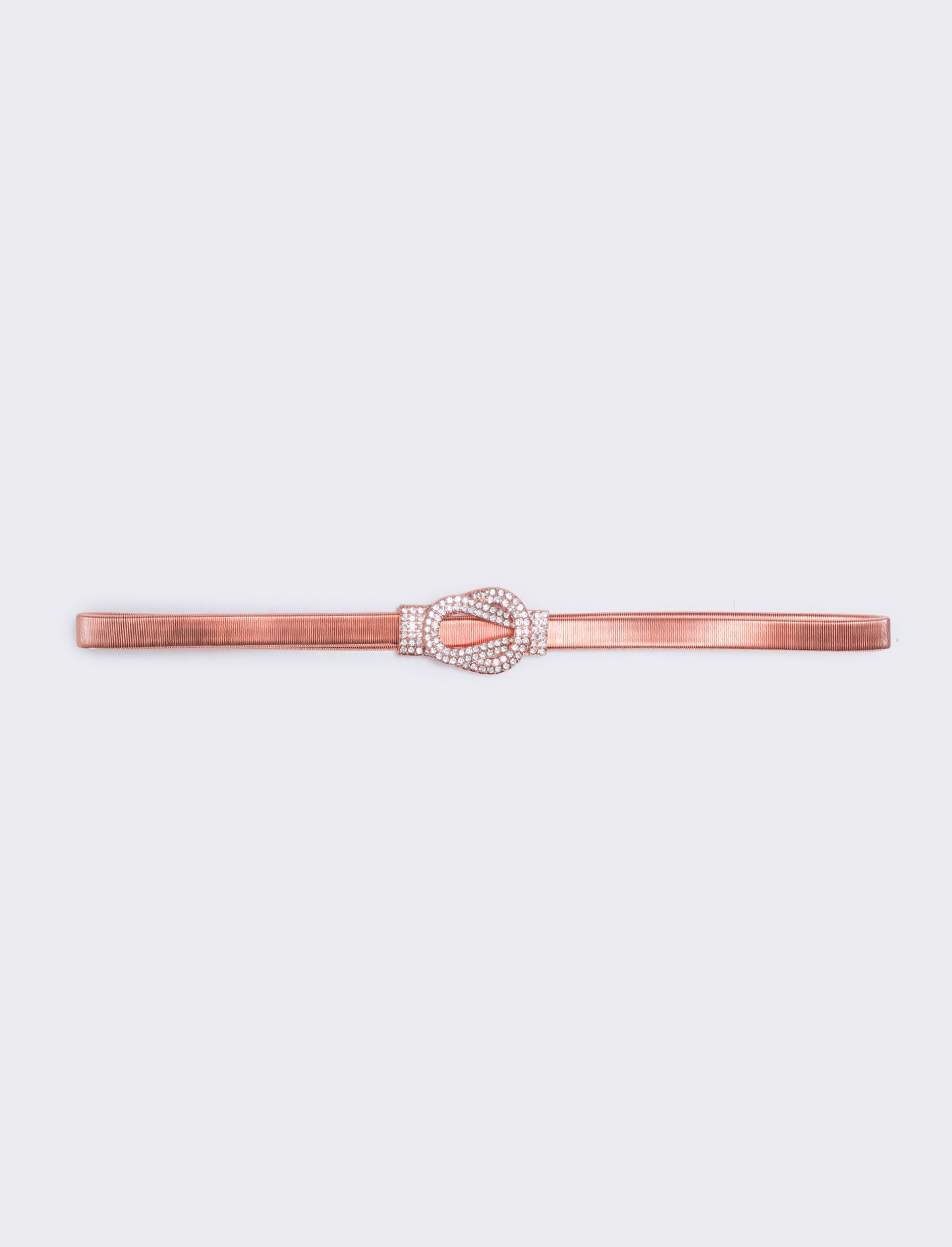 Cintura elastica con fibbia strass - Rosa