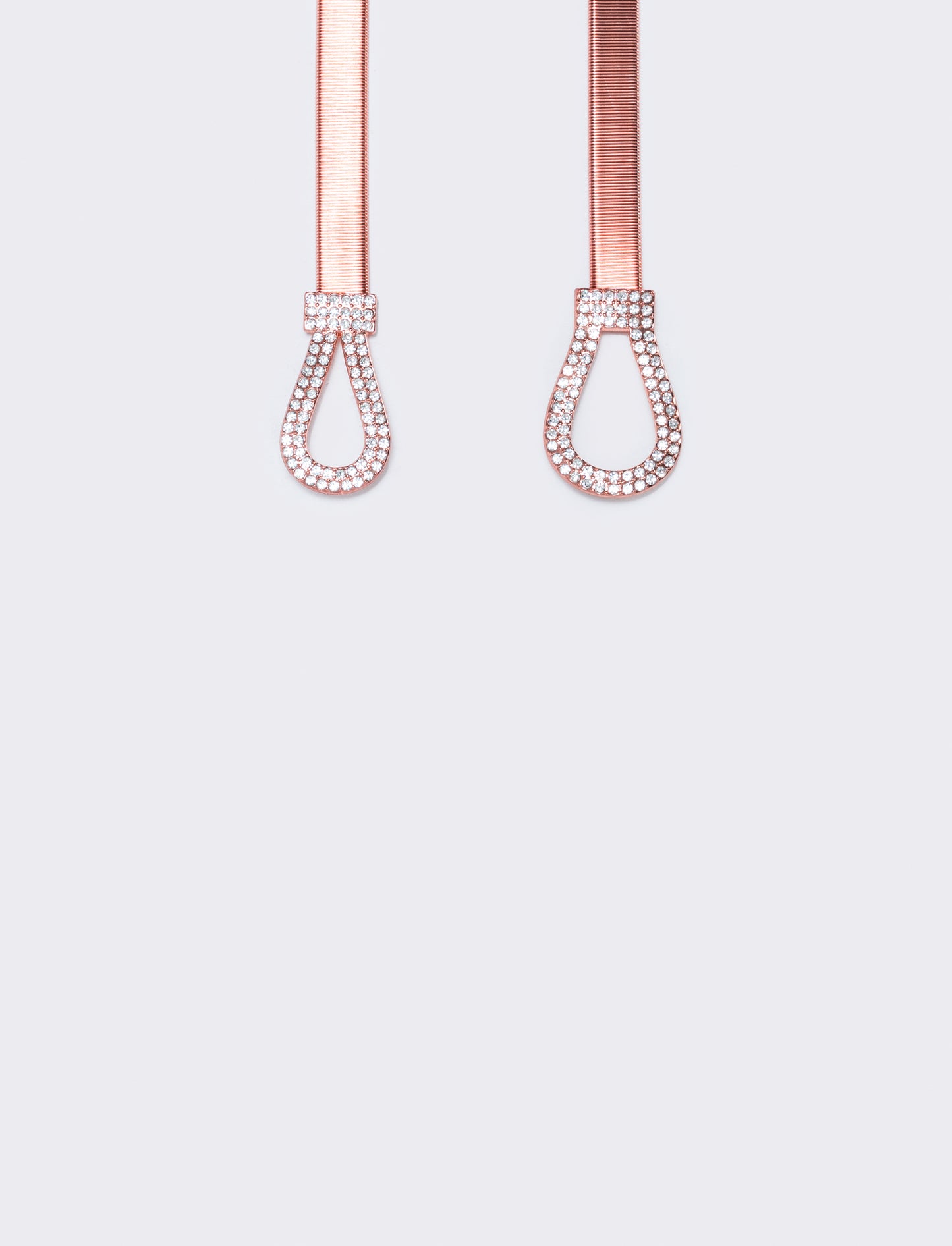 Cintura elastica con fibbia strass - Rosa