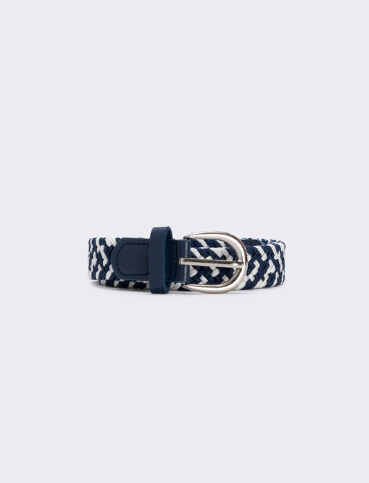 Versatile woven elastic belt - Blue