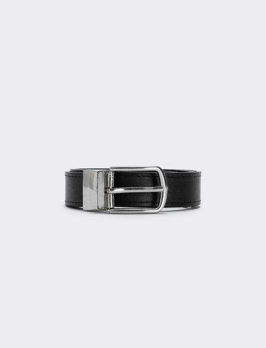Cintura double face versatile e elegante - Nero