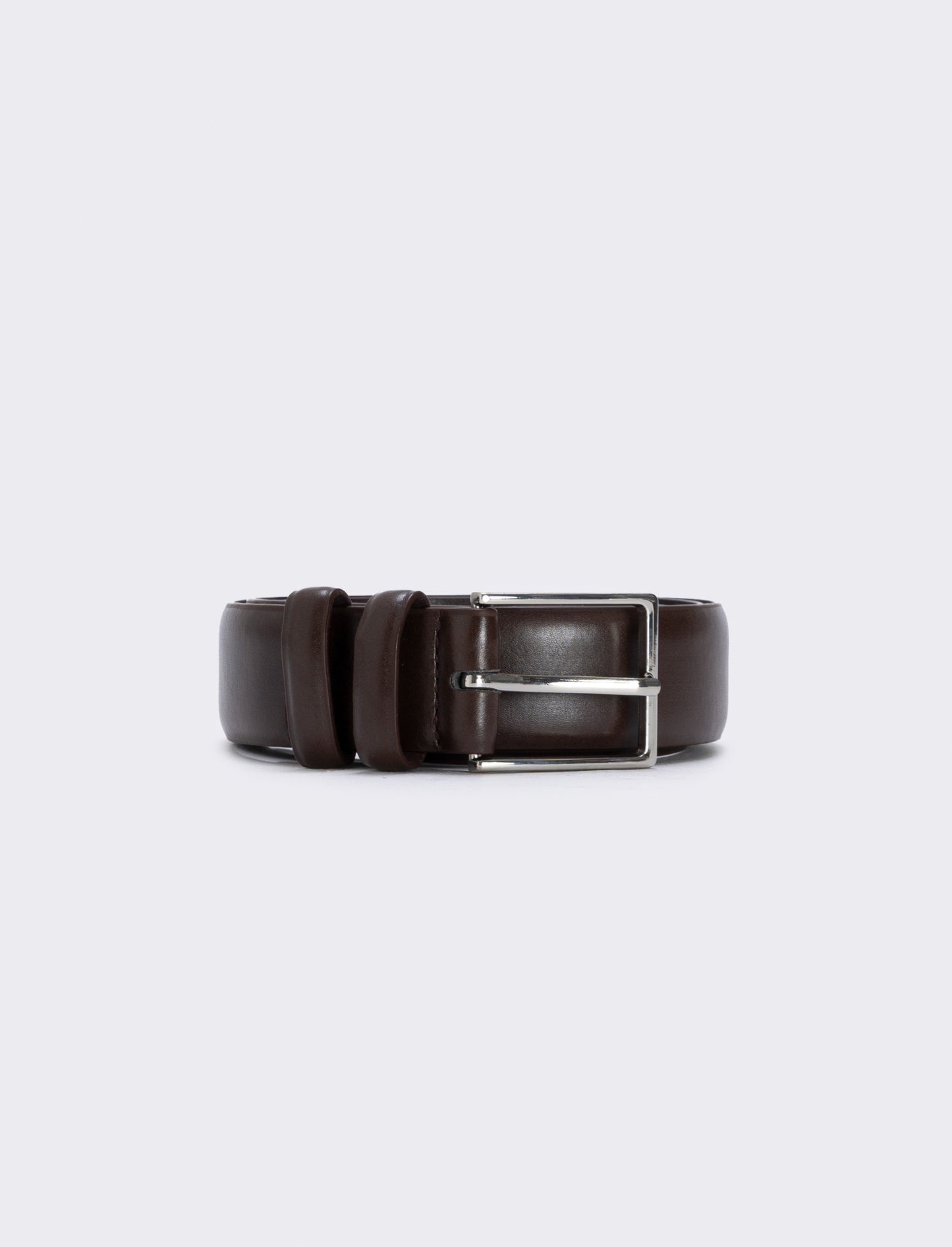 Cintura due passanti basic elegante e versatile - Moro