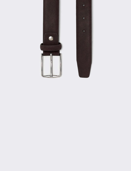 Cintura gommata rigata elegante e versatile - Moro