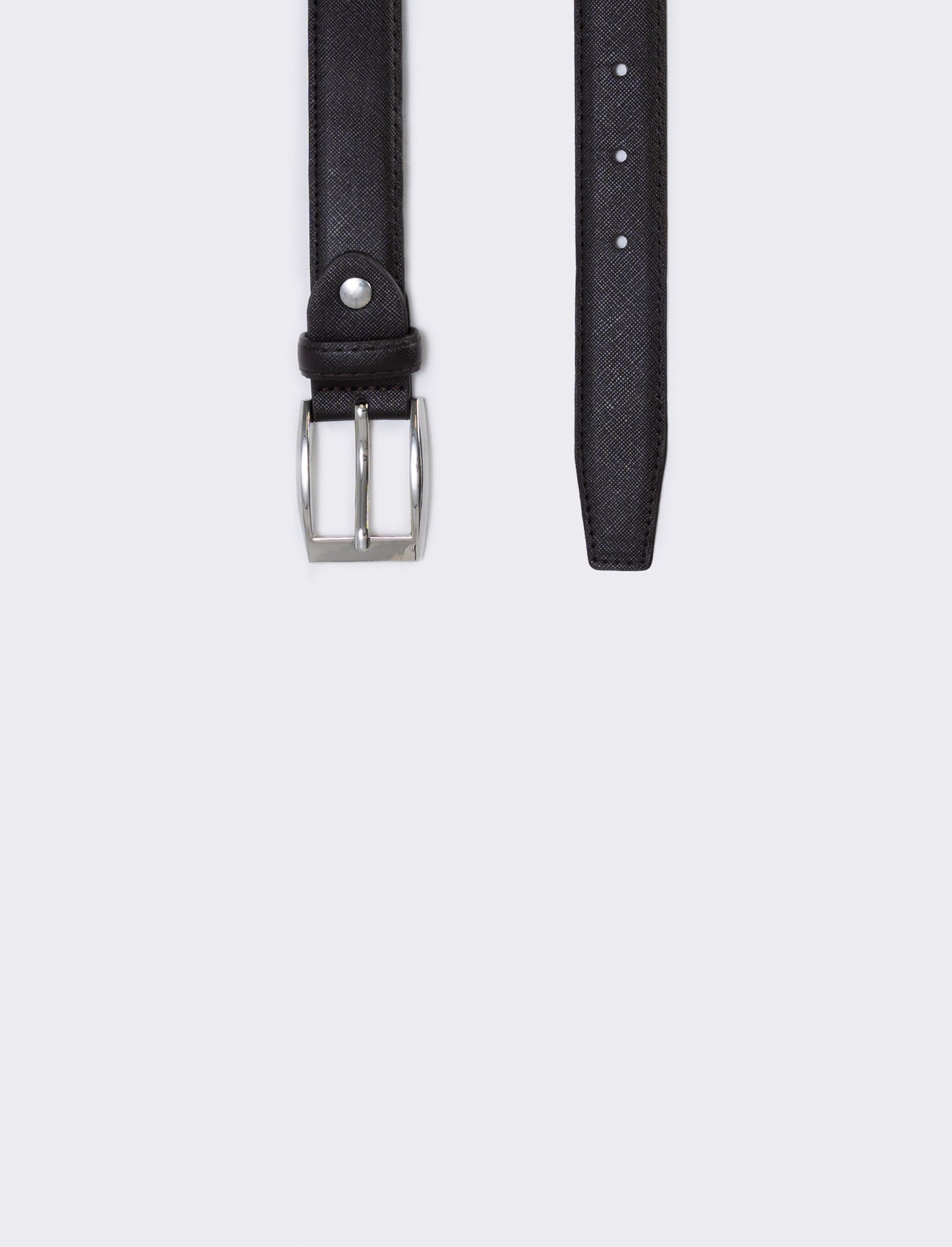 Cintura saffiano uomo elegante e versatile - Moro